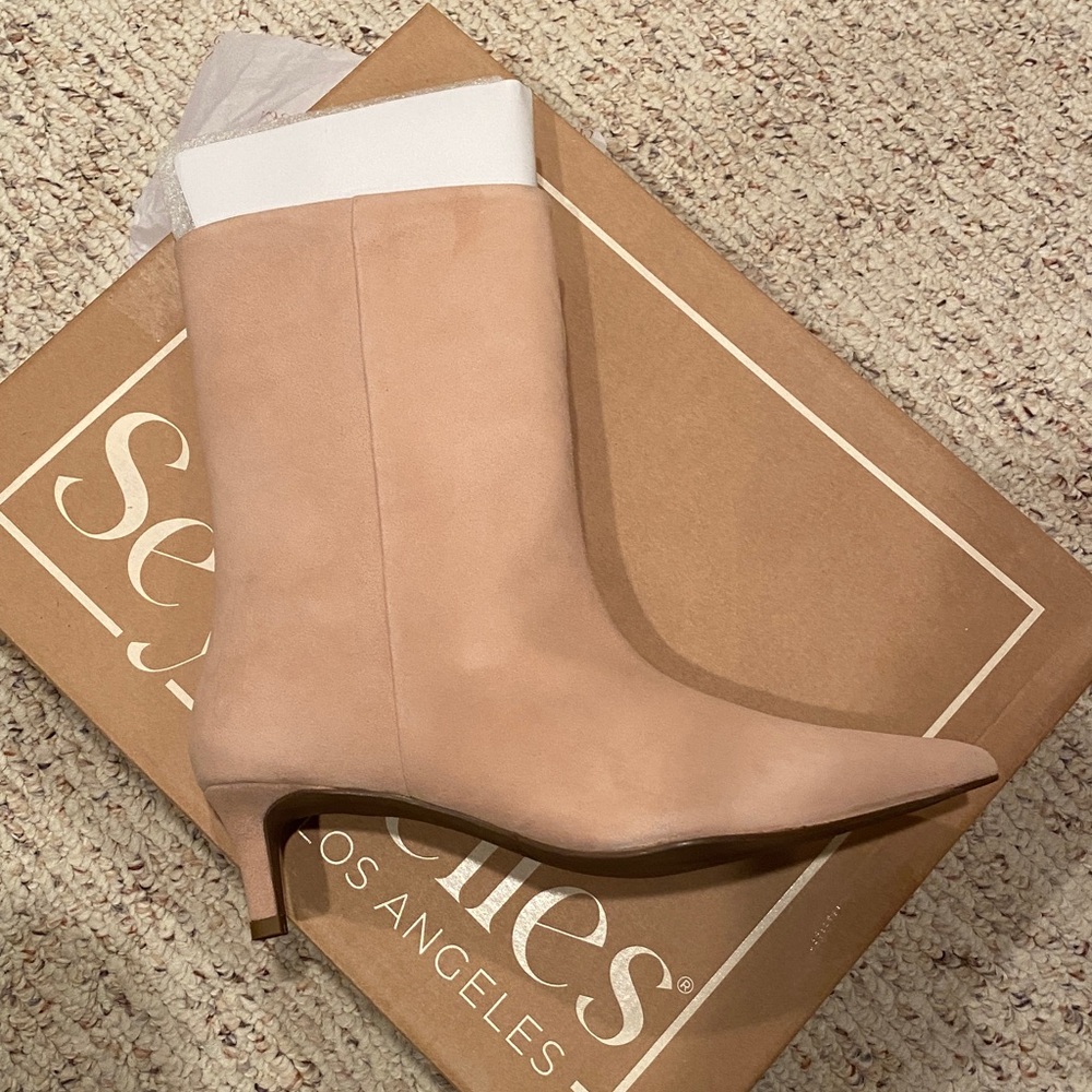 Seychelles Nude High Heel Boots